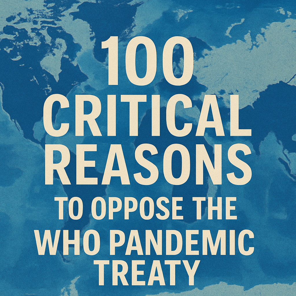 100 Critical Reasons to Oppose the WHO Pandemic Treaty